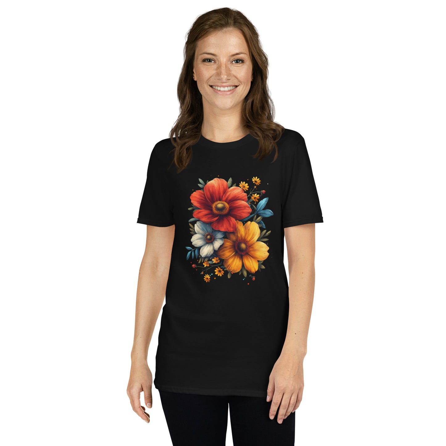 Flower Short-Sleeve Unisex T-Shirt