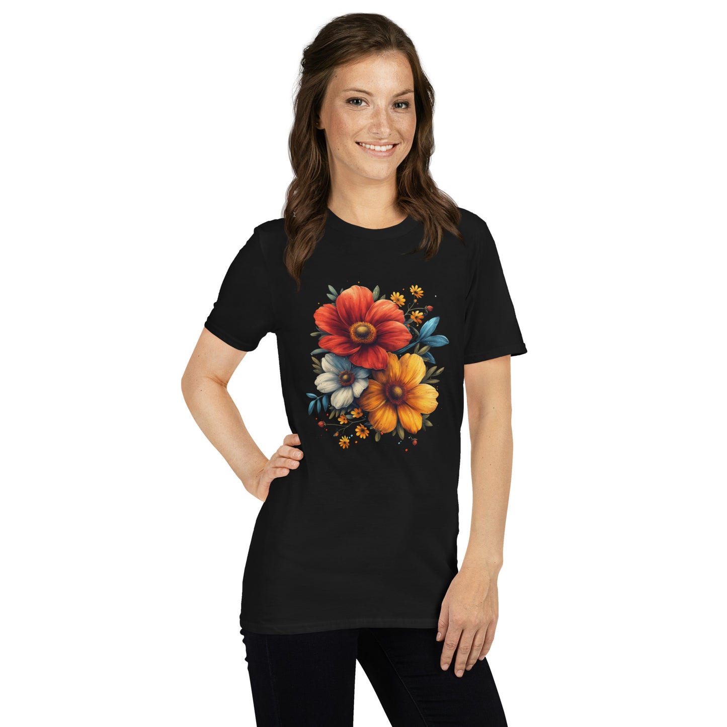 Flower Short-Sleeve Unisex T-Shirt