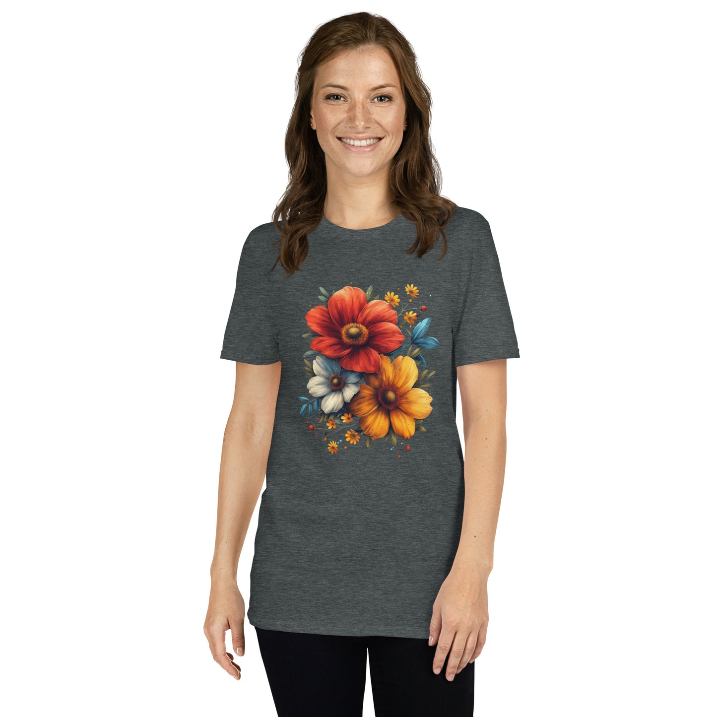 Flower Short-Sleeve Unisex T-Shirt