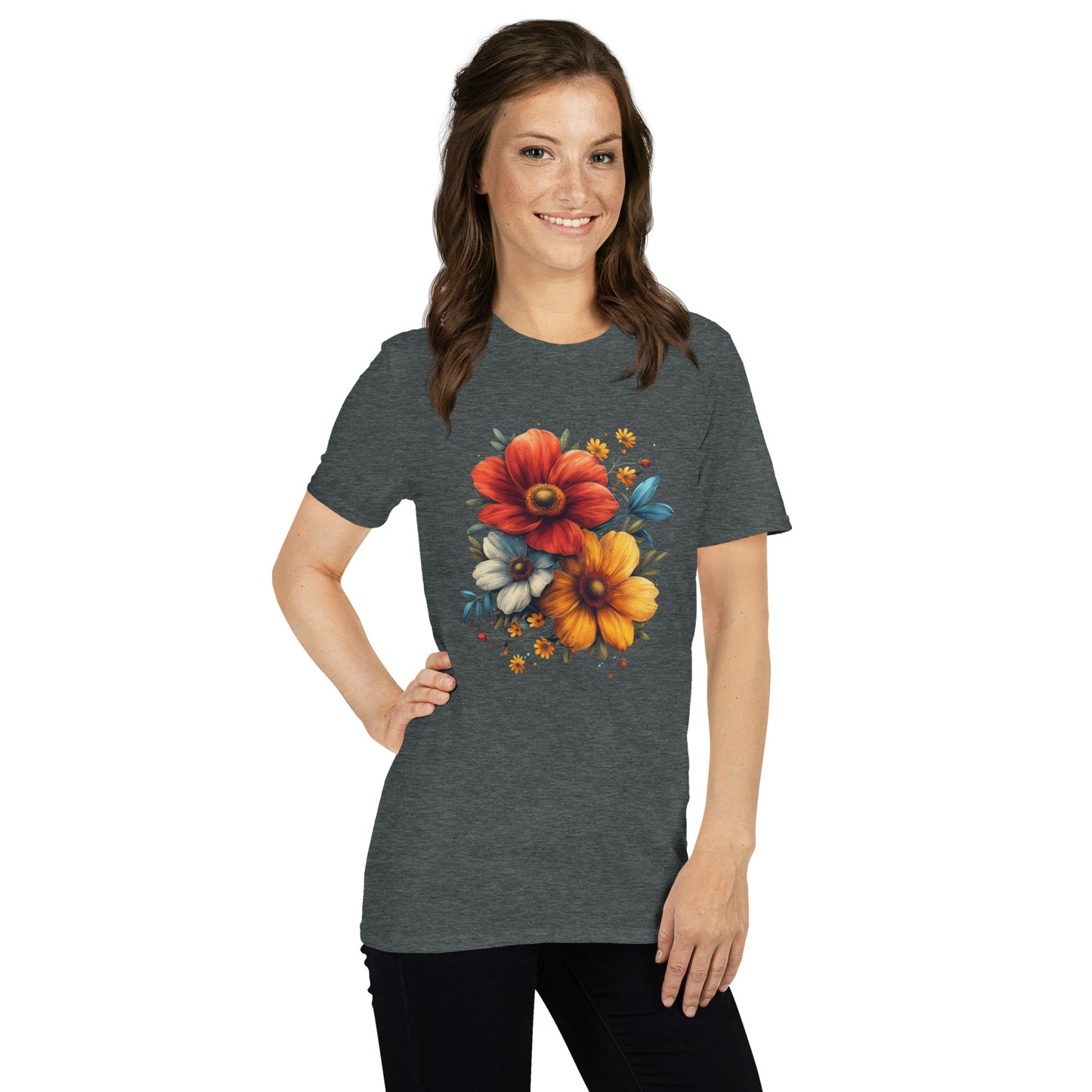 Flower Short-Sleeve Unisex T-Shirt