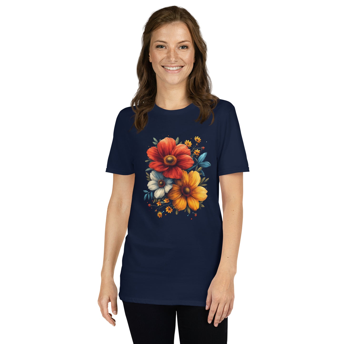 Flower Short-Sleeve Unisex T-Shirt