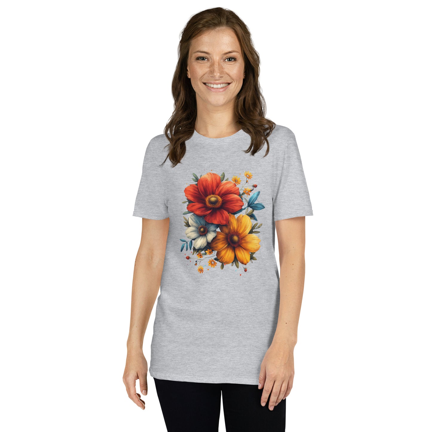 Flower Short-Sleeve Unisex T-Shirt