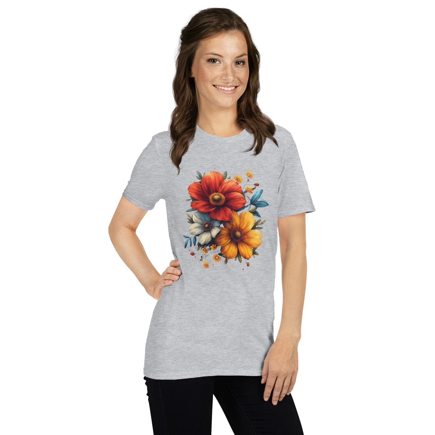 Flower Short-Sleeve Unisex T-Shirt