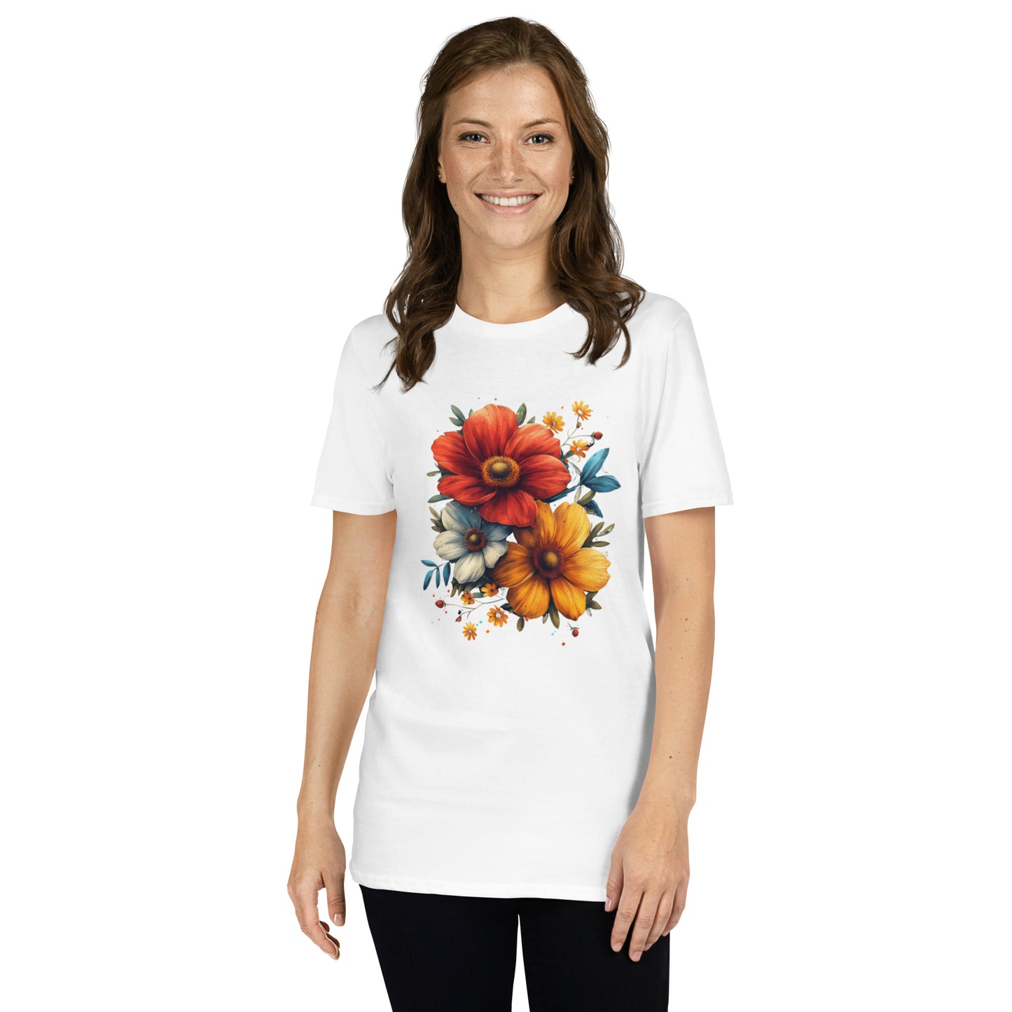 Flower Short-Sleeve Unisex T-Shirt