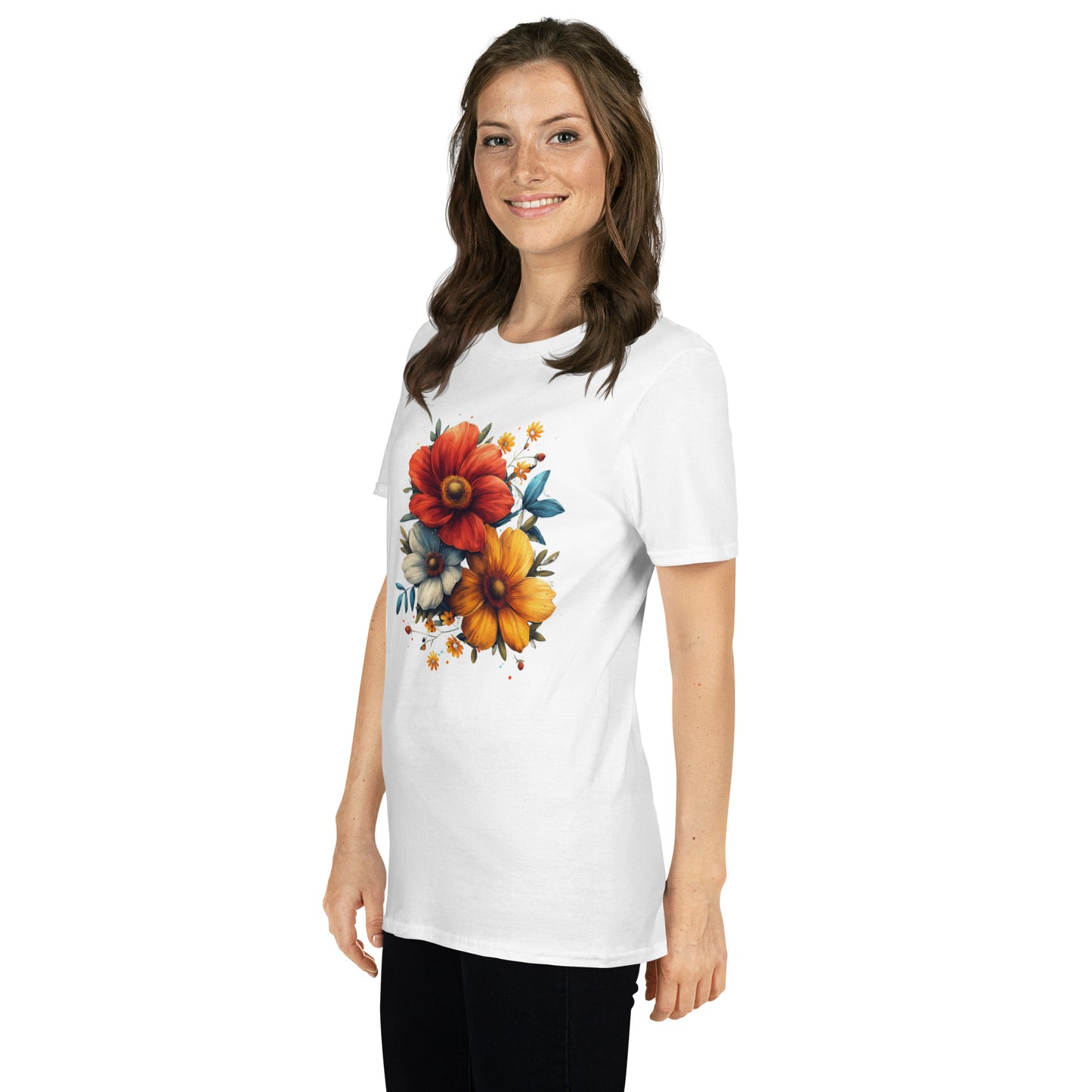 Flower Short-Sleeve Unisex T-Shirt